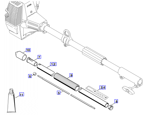 HL-KM Drive Tube Assembly 30 - 0 - 90