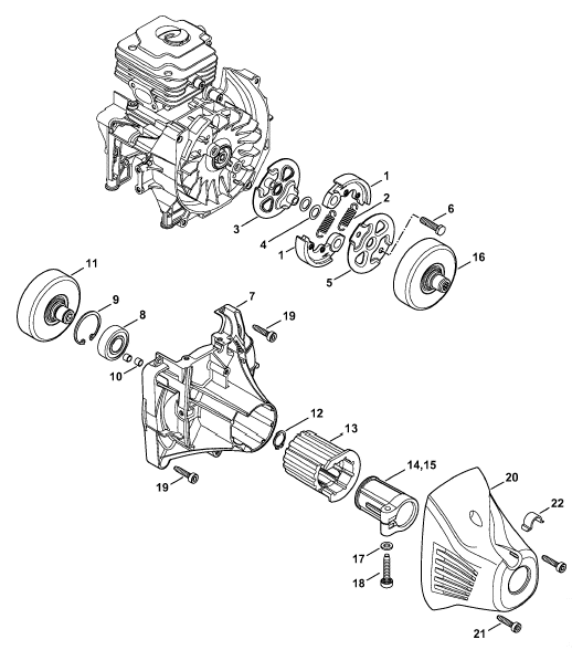Clutch, Clutch housing