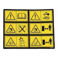 ATCO (New From 2012) 6 Pictographs Warning Decal