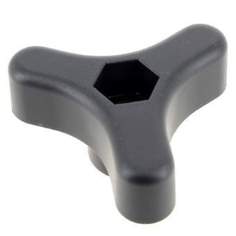 Stiga Handle Fixing Knob (3 Spoke) Black