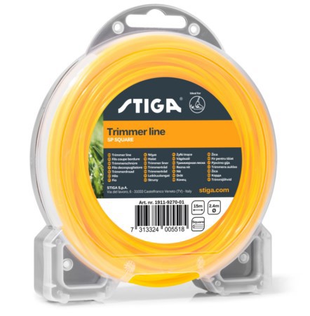 Stiga 2.7mm Square Trimmer Line 15m