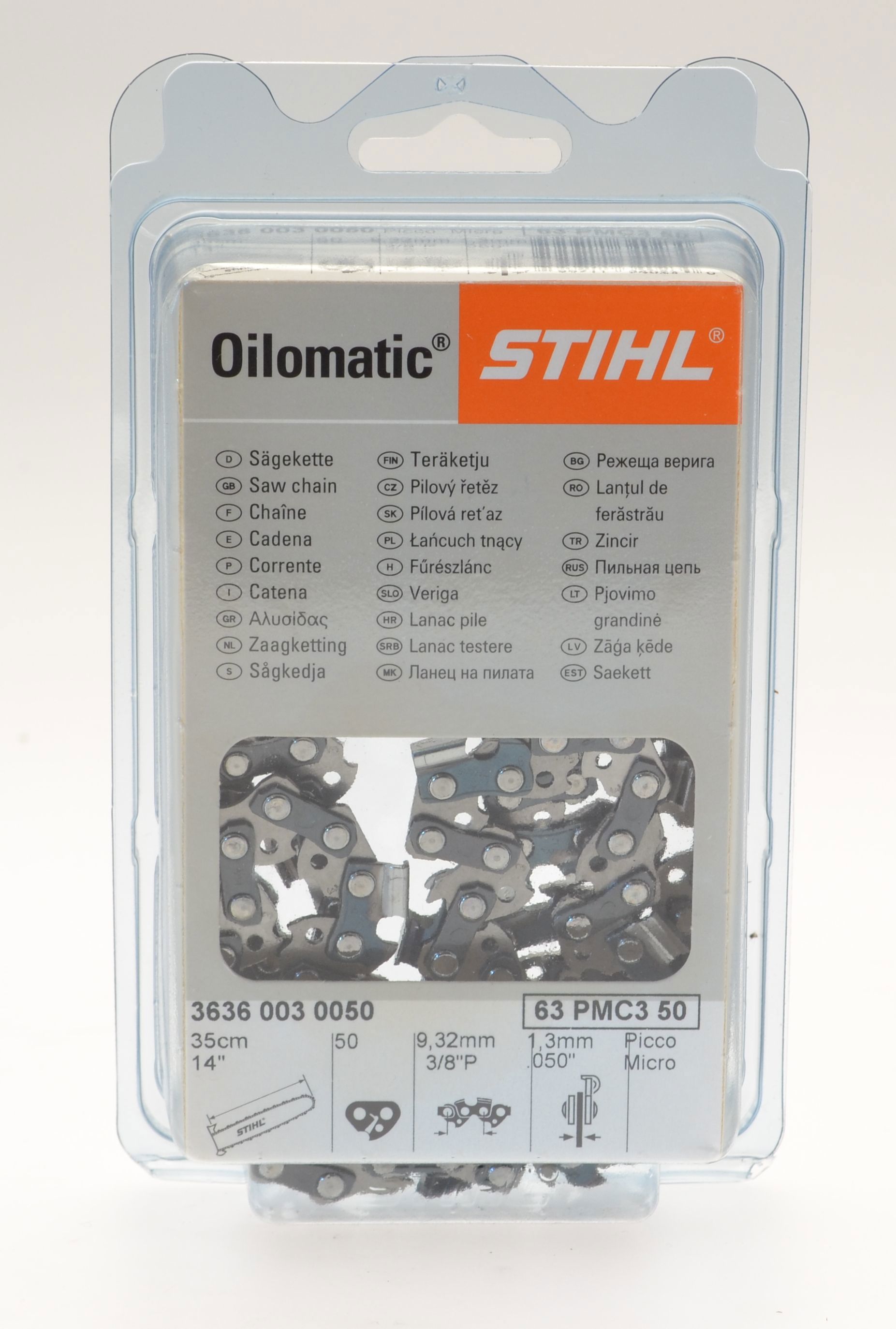 STIHL CHAINSAW CHAIN 3/8  .050 (1.3MM)  50 LINKS