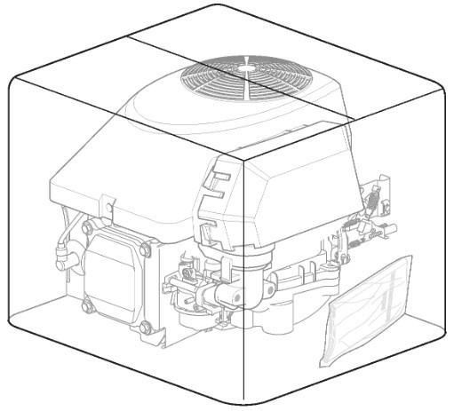 Stiga Engine Assembly 414cc Tre0702 - 118550439/2