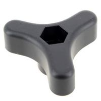 Mountfield Handle Fixing Knob (3 Spoke) Black