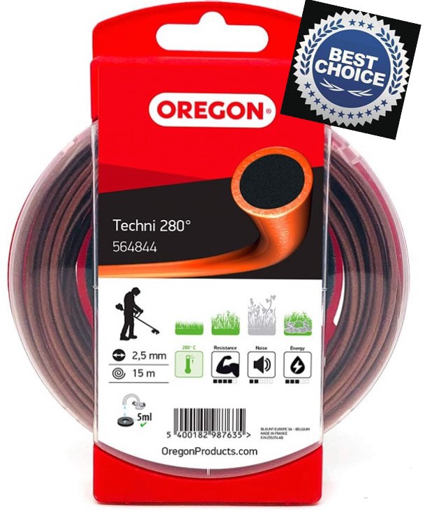 Oregon 2.5mm Techni 280 degree Line 15m