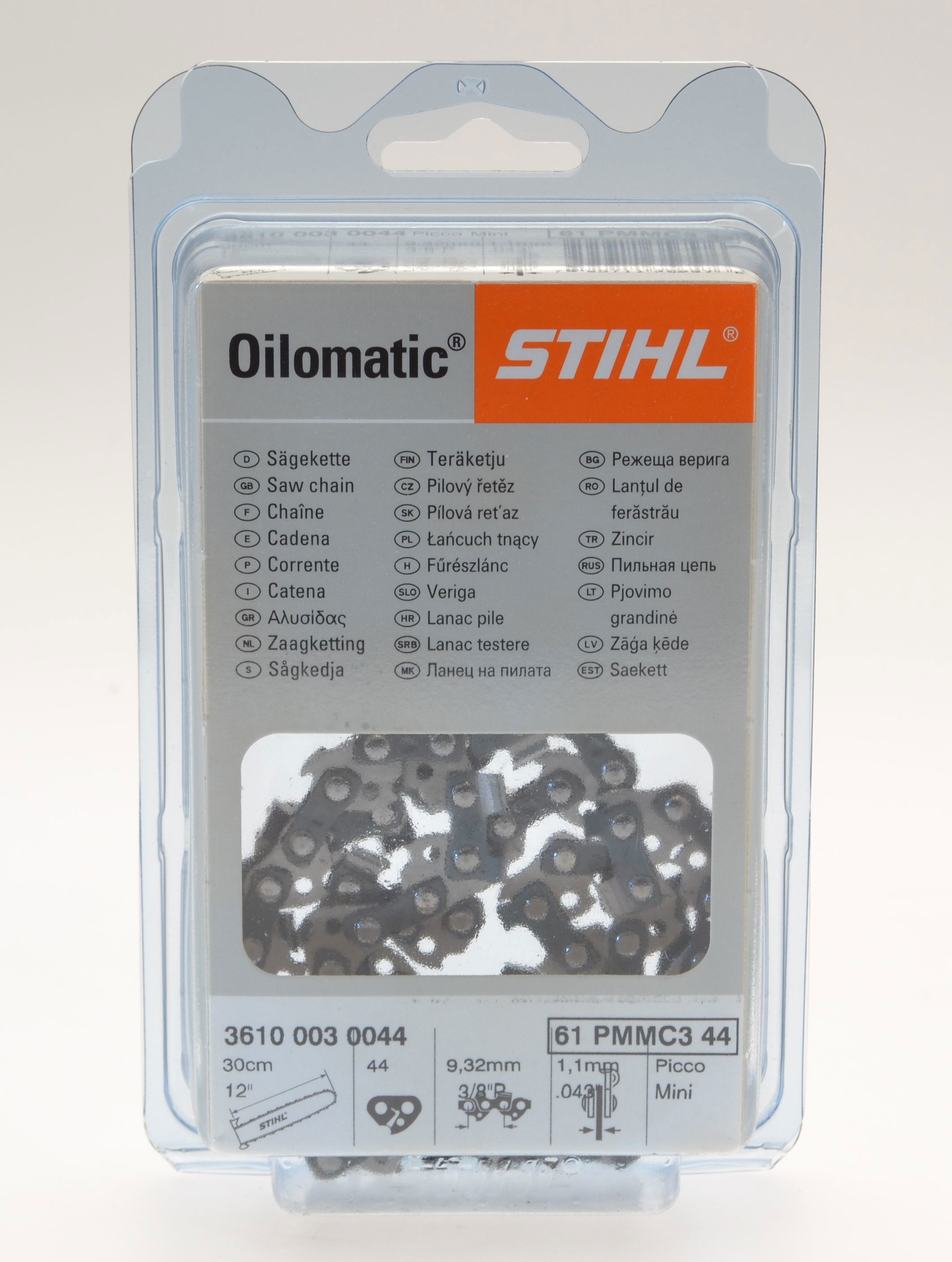 STIHL CHAINSAW CHAIN  3/8  .043 (1.1MM) 44 LINKS